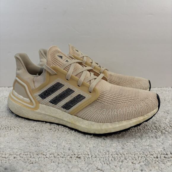 adidas Shoes - Adidas Womens Ultraboost 20 Parley Sz 9 Beige Pink Running Shoe Sneaker FW5667